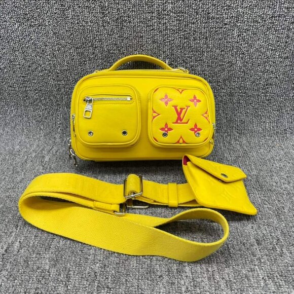 Louis Vuitton Handbags - 100% Authentic  Louis Vuitton Utility Yellow W/P Monogram Leather Satchel